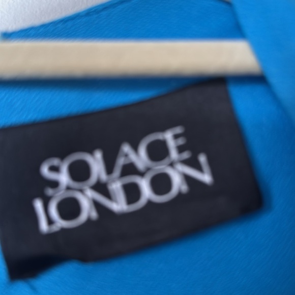 Solace London Lorena long sleeve Azure blue dress excellent condition - Picture 2 of 8